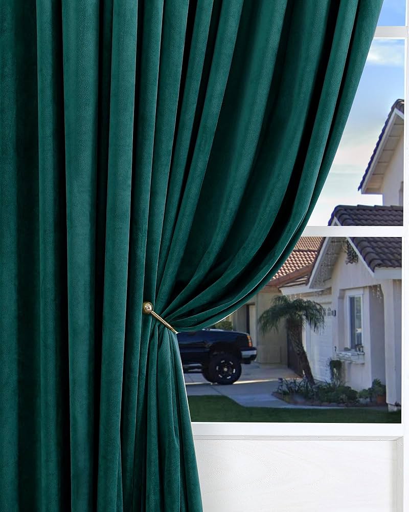 LesTouristesベルベットカーテン◆ピーコック柄 鳥飛ぶベルベットカーテン マルト・デムラン セレクト Velvet